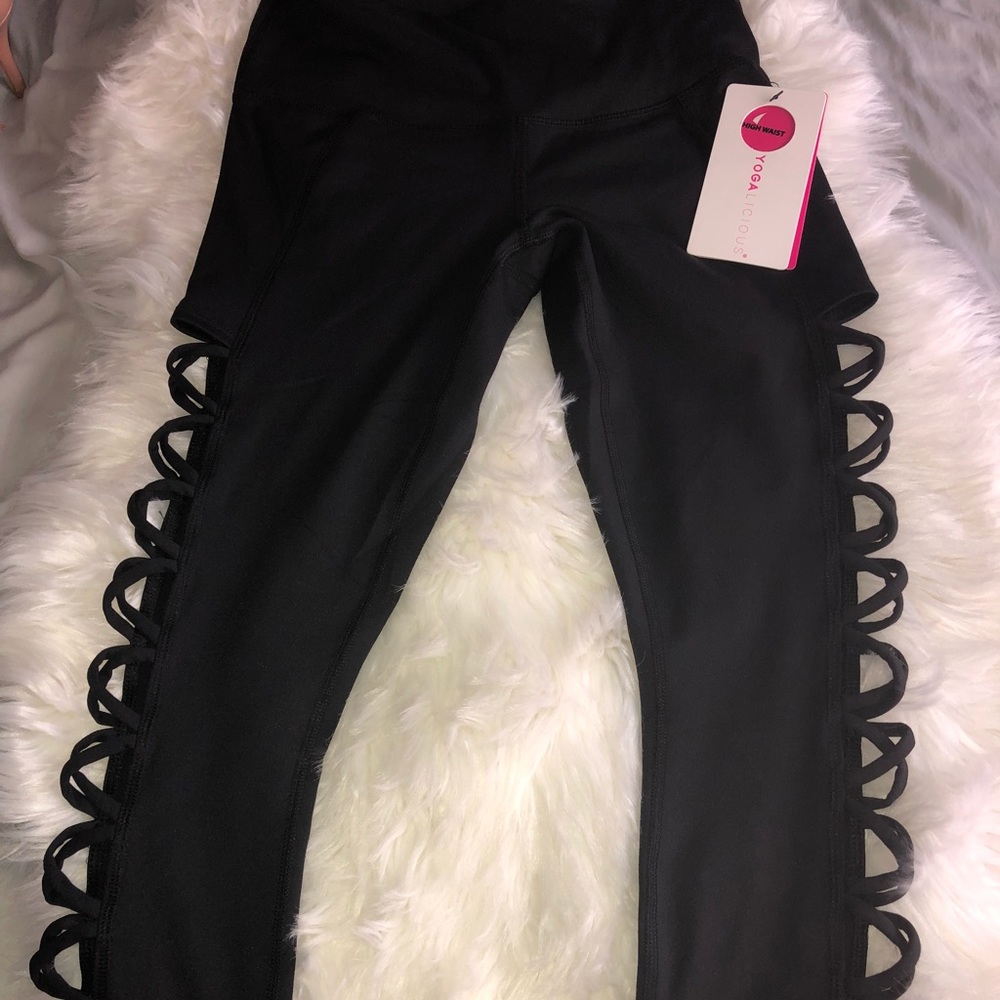 Yogalicious High Waist Yoga Pants Size Small NEW!